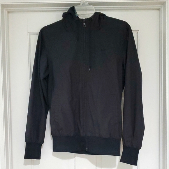 Nike Black Zip-Up Jacket Womens SZ M - Picture 1 of 4